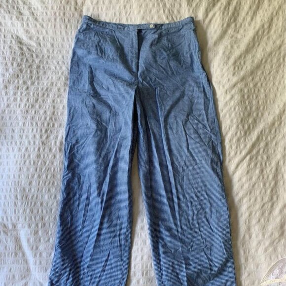 Blue Gingham Talbots pants - Picture 1 of 5